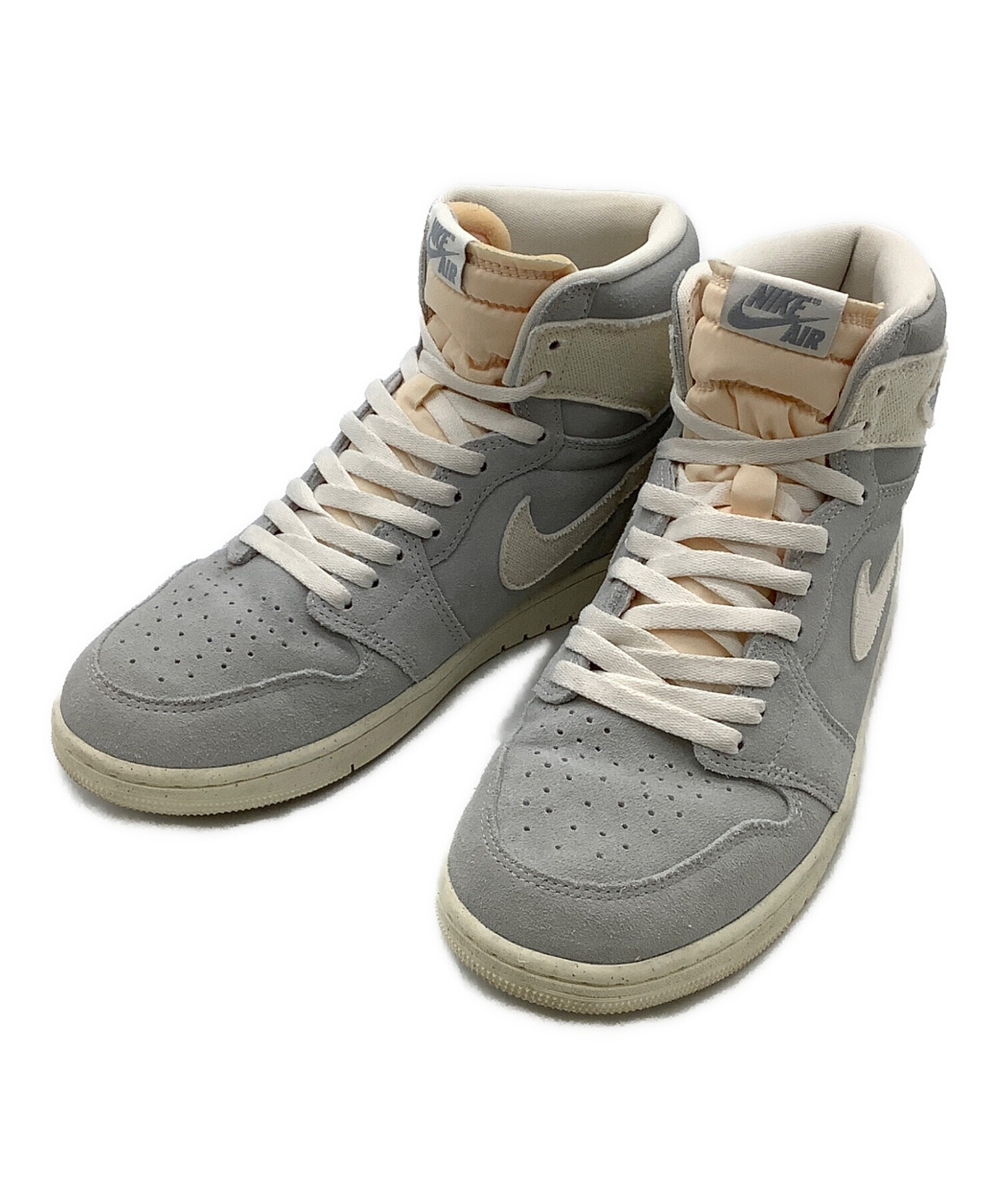 中古・古着通販】NIKE (ナイキ) ハイカットスニーカー ライトグレー