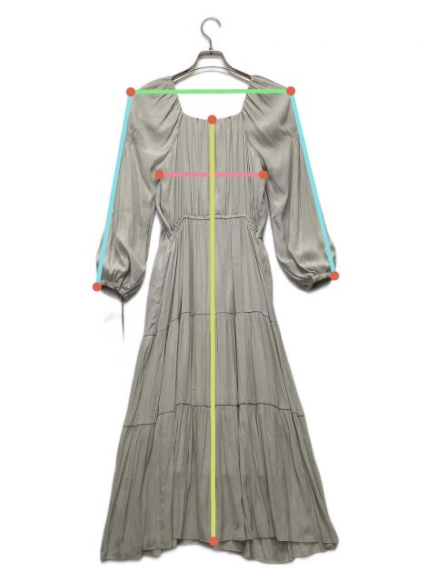 中古・古着通販】HER LIP TO (ハーリップトゥ) ワンピース グレー