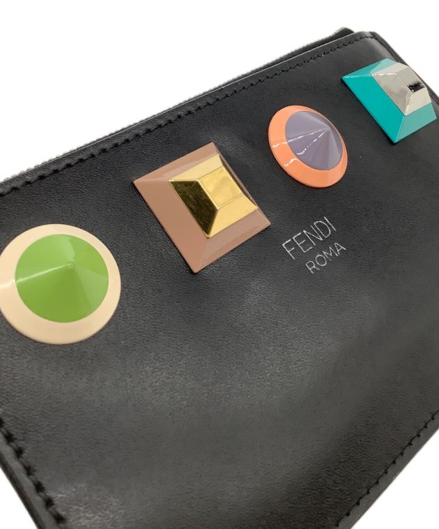 FENDI ケース スタッズ付き 中古・古着通販】FENDI (フェンディ) マルチスタッズコインケース