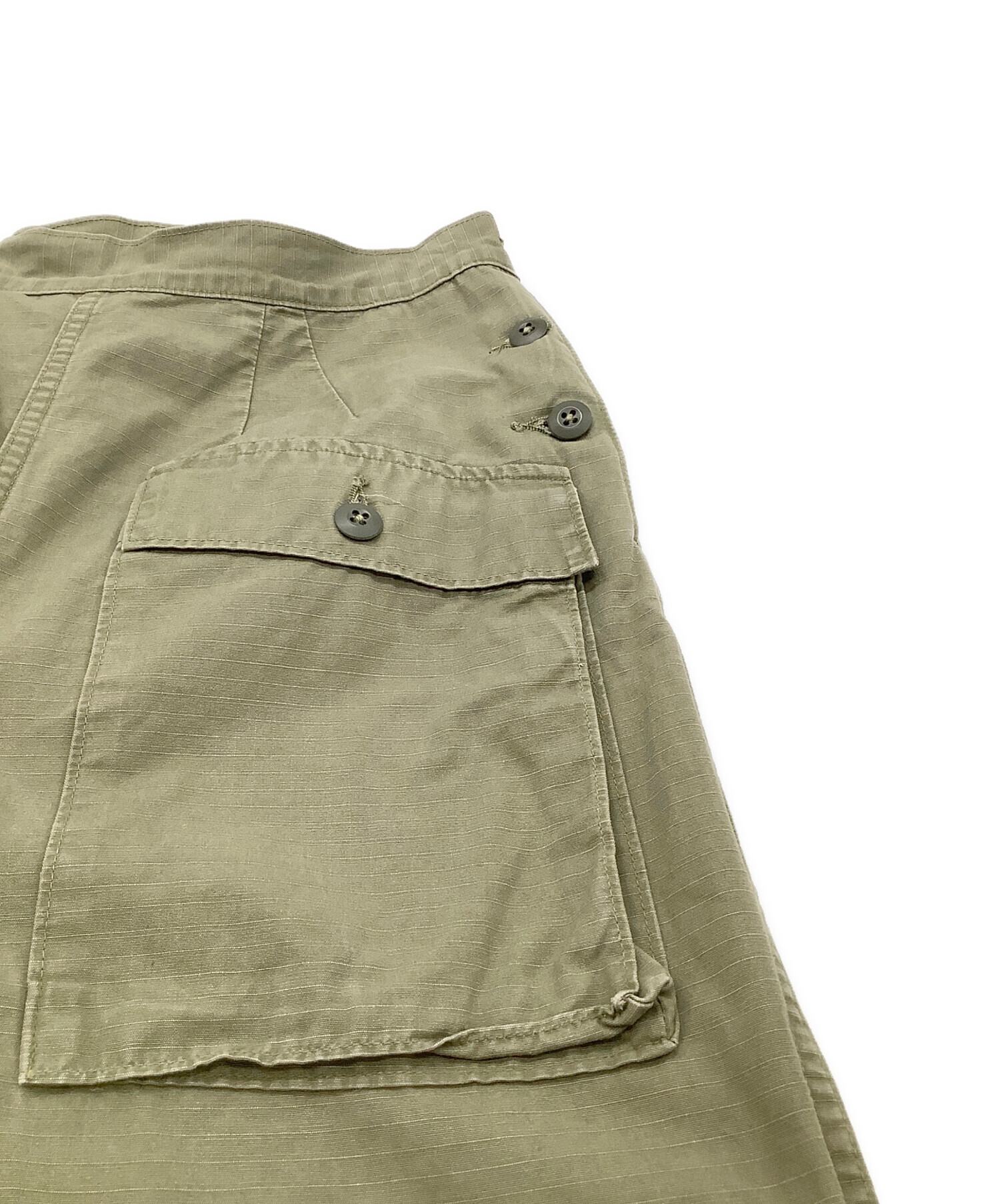 中古・古着通販】orSlow (オアスロウ) ベイカーパンツ グリーン サイズ