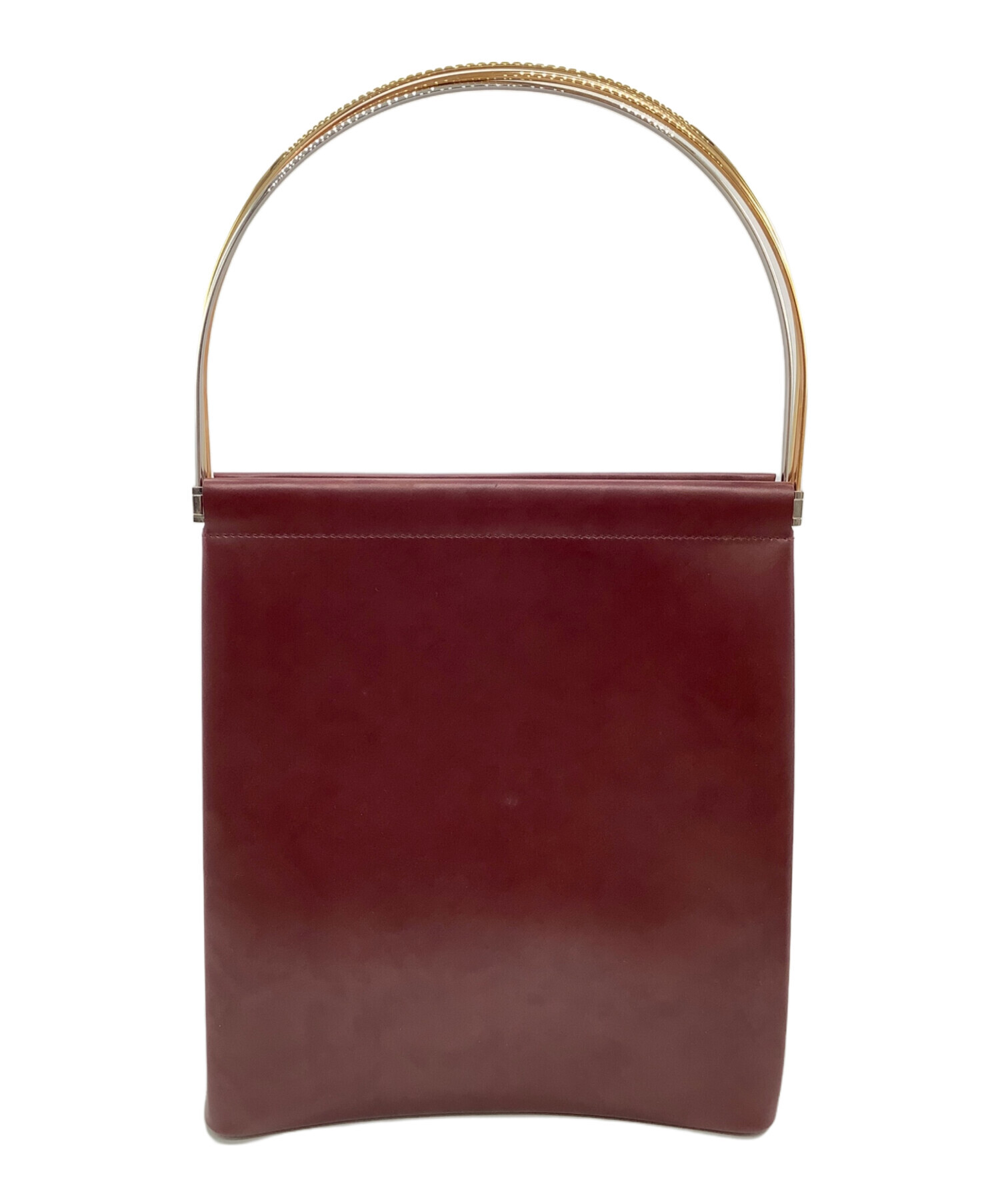 中古・古着通販】Cartier (カルティエ) ハンドバッグ ボルドー