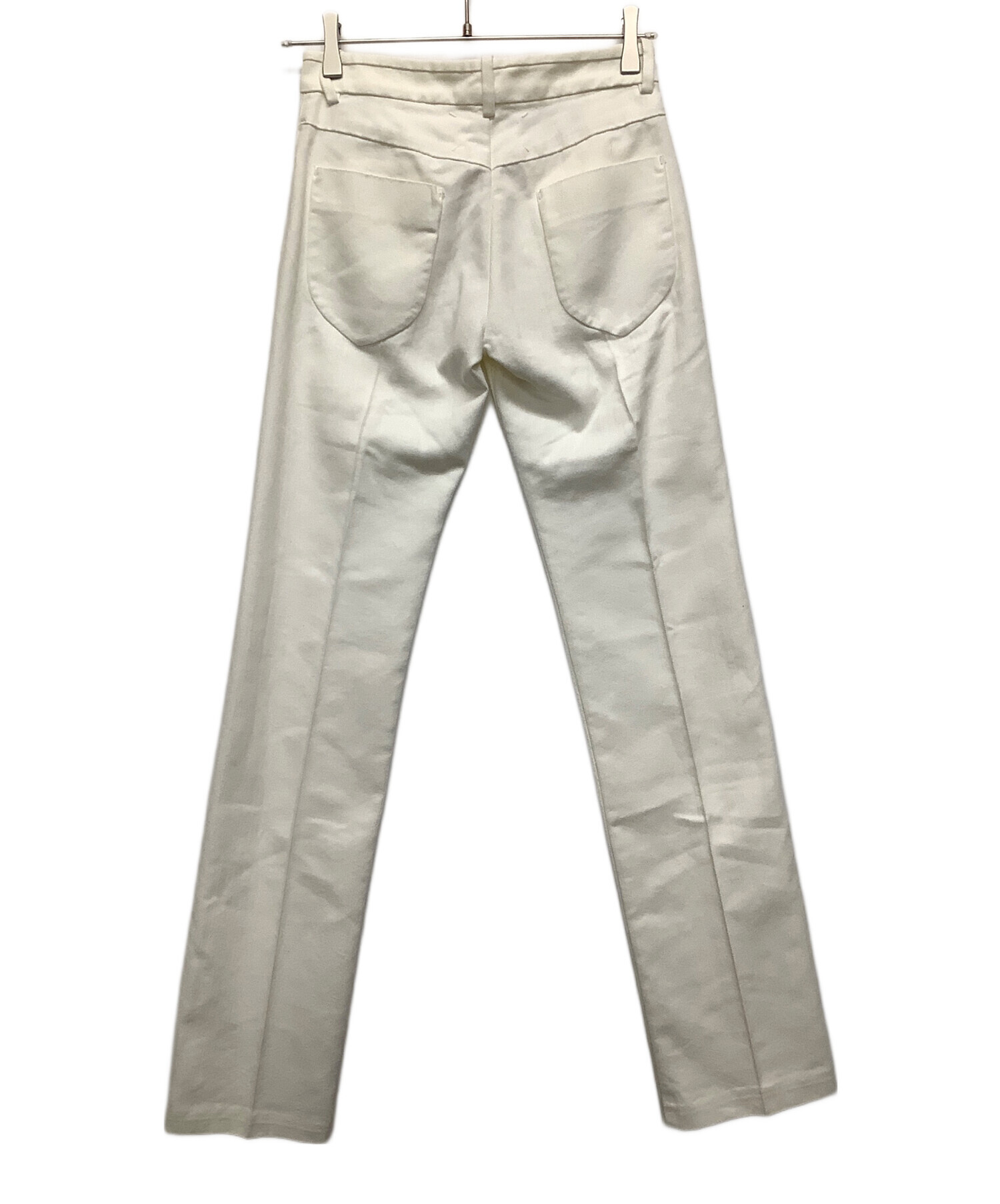 MARTIN MARGIELA マルタンマルジェラ イタリア製 ストレートパンツ 38 ホワイト レディース Martin Margielaマルタンマルジェラのパンツ 38 マルタンマルジェラ
