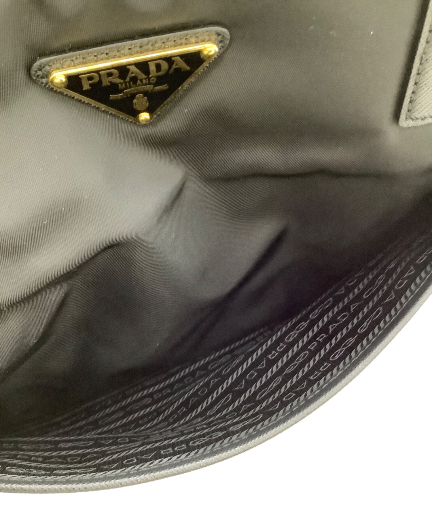 中古・古着通販】PRADA (プラダ) ナイロントートバッグ ブラック