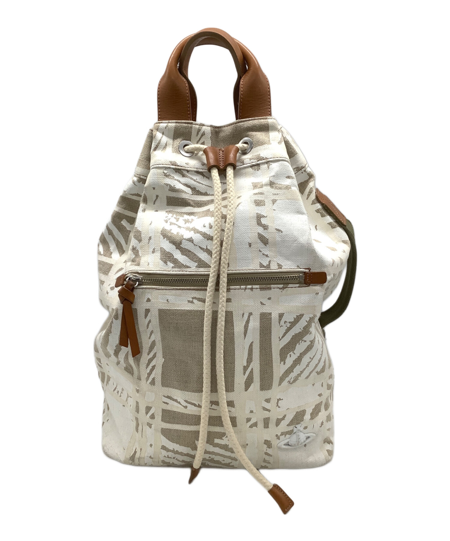 美品 ヴィヴィアンウエストウッド リュックサック 巾着型 本革 ベロア 保存袋 中古・古着通販】Vivienne Westwood (ヴィヴィアンウエストウッド