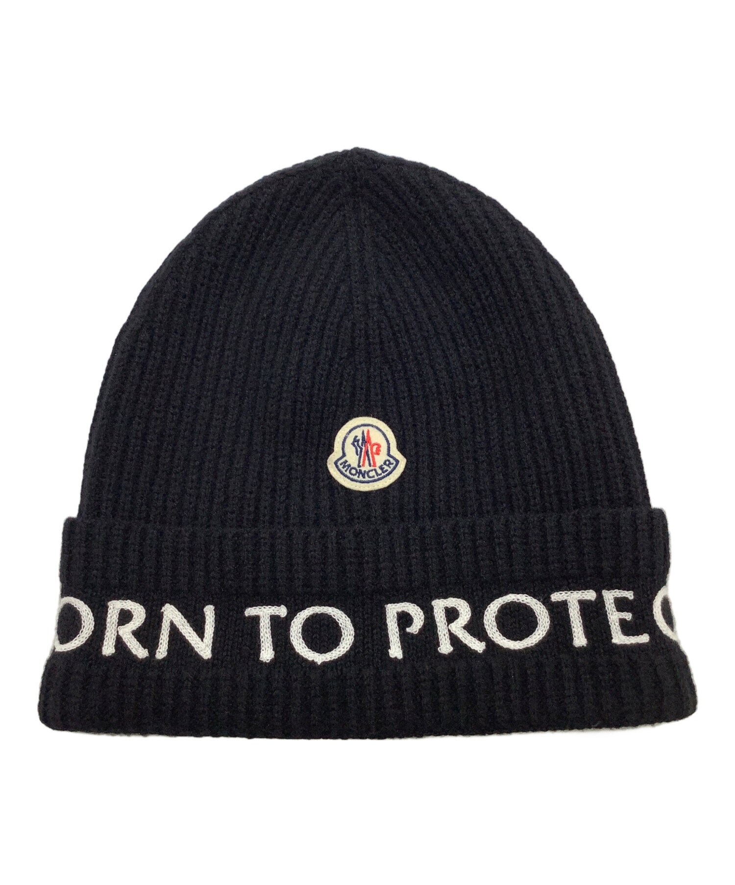 中古・古着通販】MONCLER (モンクレール) ニット帽 ブラック｜ブランド