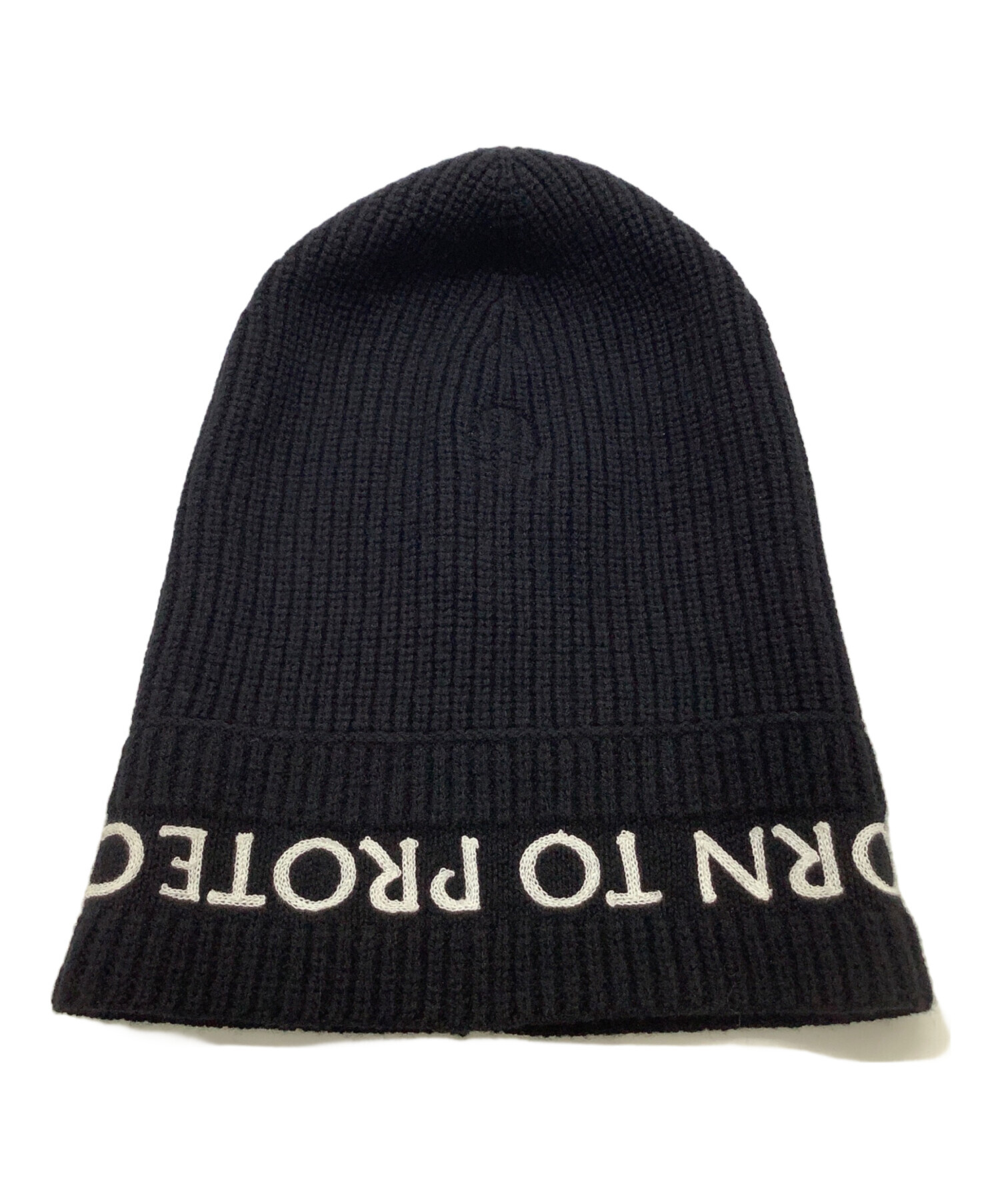 中古・古着通販】MONCLER (モンクレール) ニット帽 ブラック｜ブランド