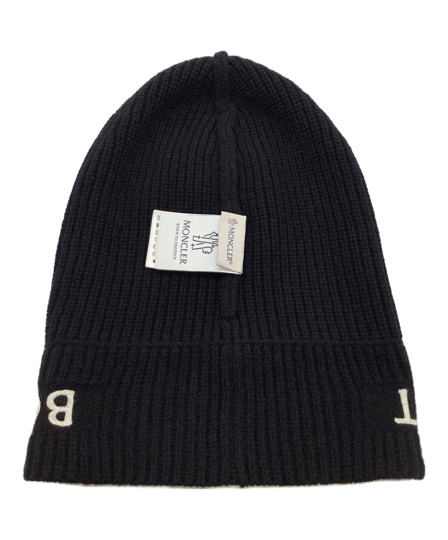 中古・古着通販】MONCLER (モンクレール) ニット帽 ブラック｜ブランド