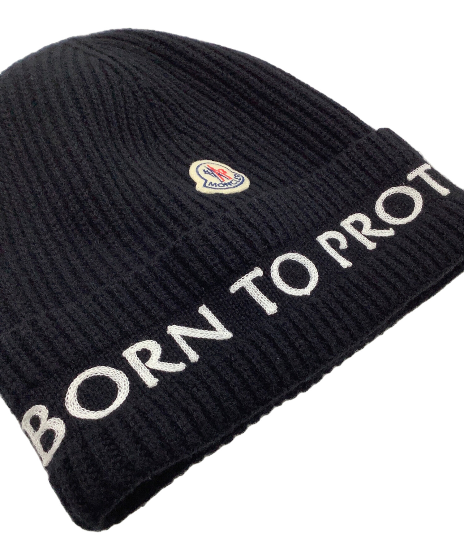 中古・古着通販】MONCLER (モンクレール) ニット帽 ブラック｜ブランド