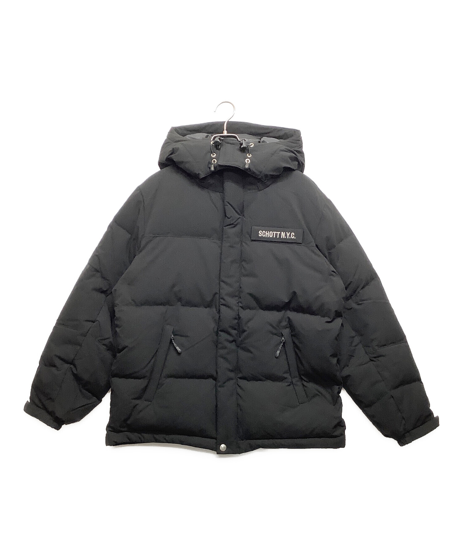 中古・古着通販】Schott (ショット) ダウンジャケット ブラック サイズ