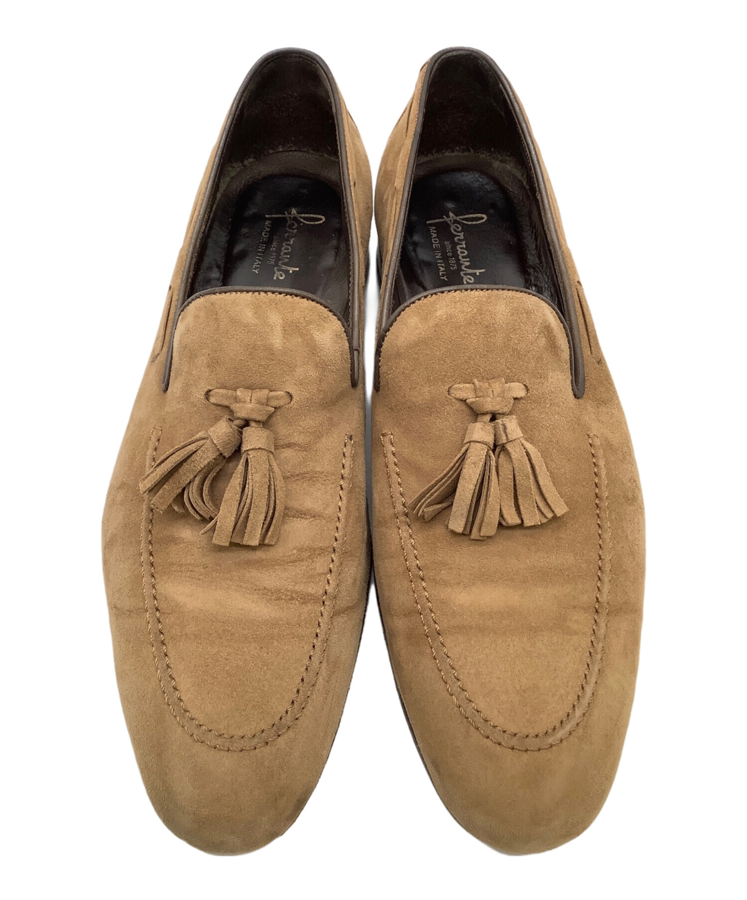 中古・古着通販】Ferrante (フェランテ) スエードタッセルローファー