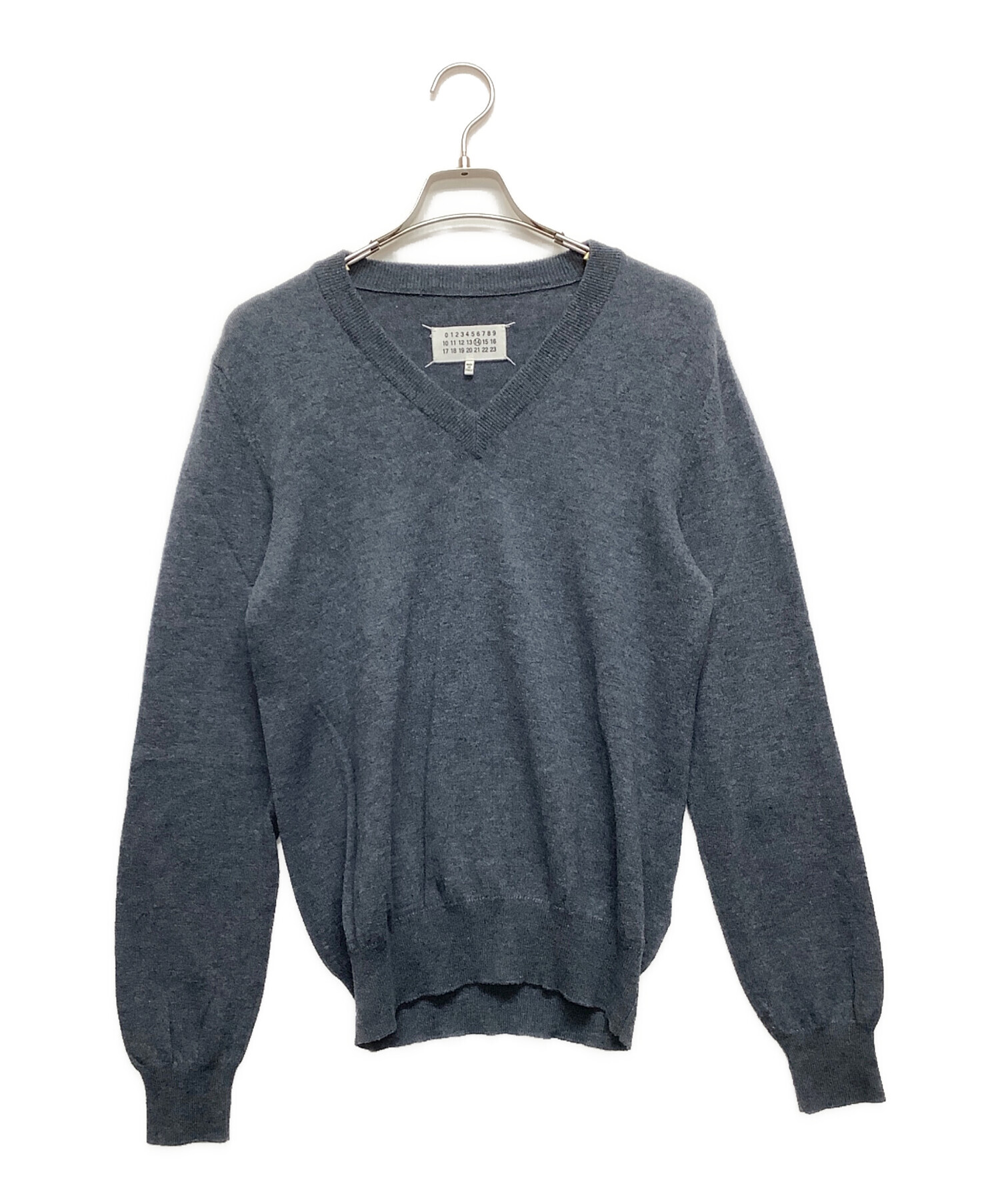 【メゾンマルジェラ】セーター クロップド丈 エルボーパッチ ナンバータグ S 中古・古着通販】Maison Margiela (メゾンマルジェラ) エルボーパッチ