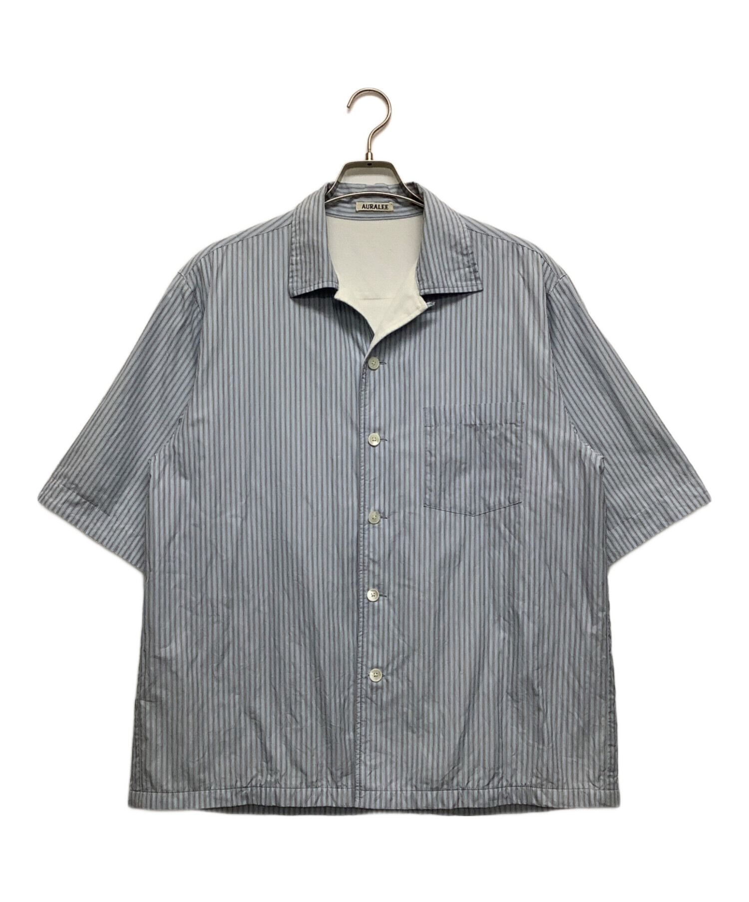 中古・古着通販】AURALEE (オーラリー) オープンカラーシャツ