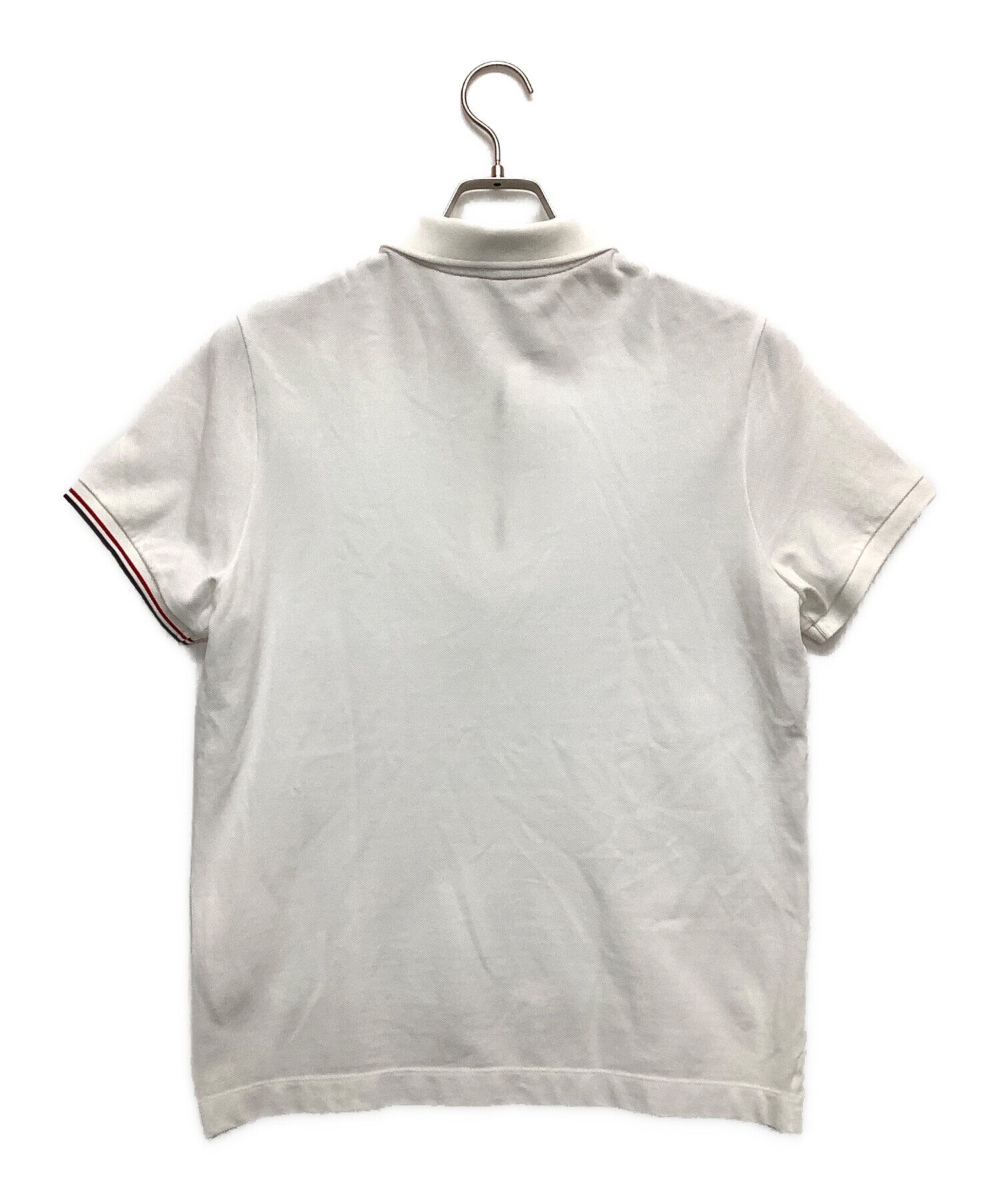 中古・古着通販】MONCLER (モンクレール) ポロシャツ ホワイト サイズ