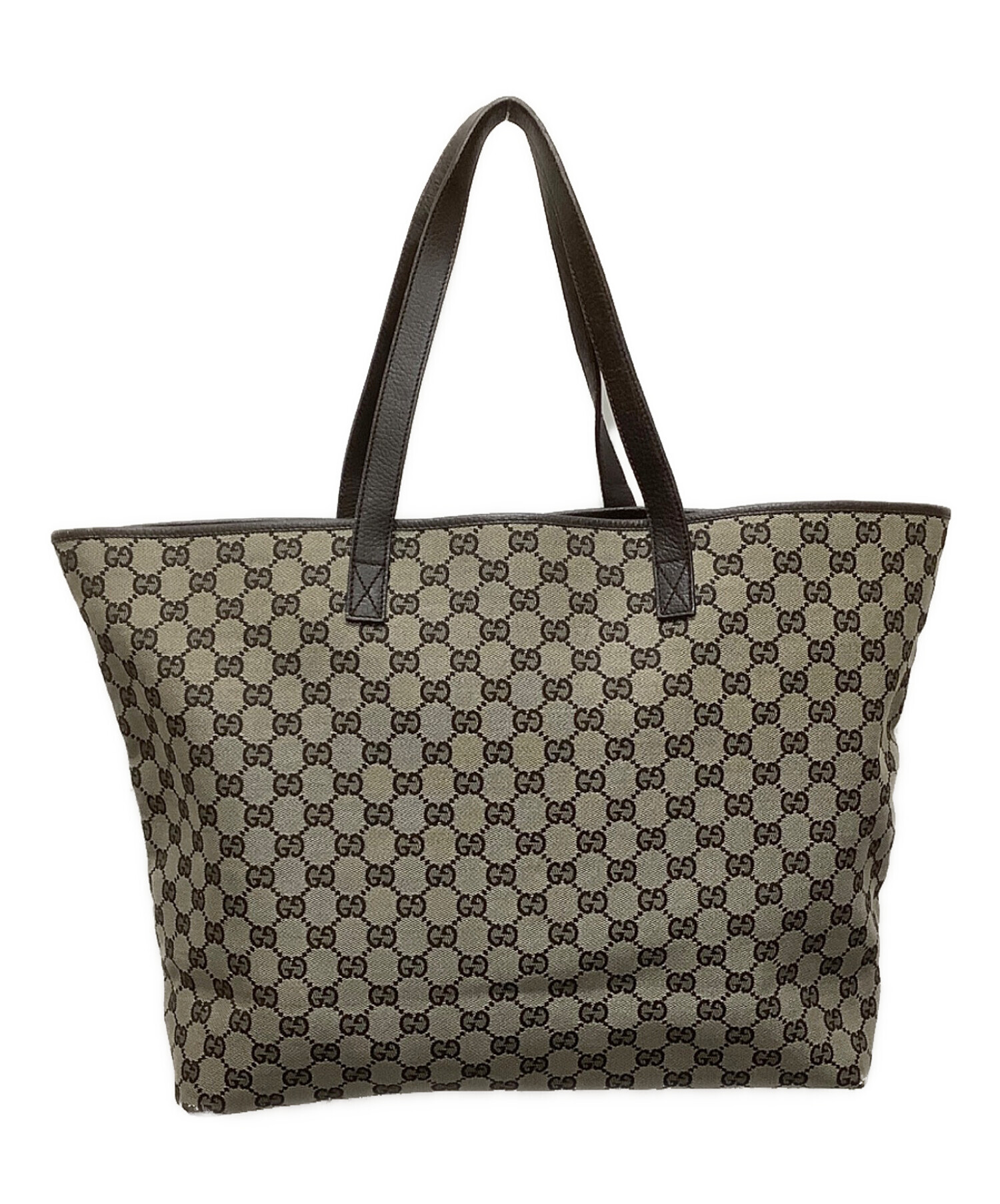 中古・古着通販】GUCCI (グッチ) トートバッグ ベージュ×ブラウン 