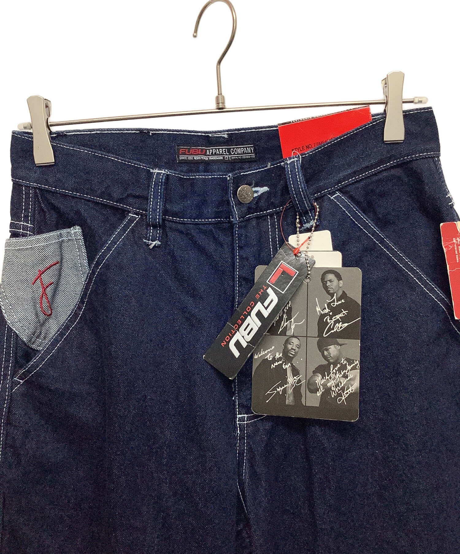 中古・古着通販】FUBU (フブ) デニムパンツ インディゴ サイズ:W28×L34 