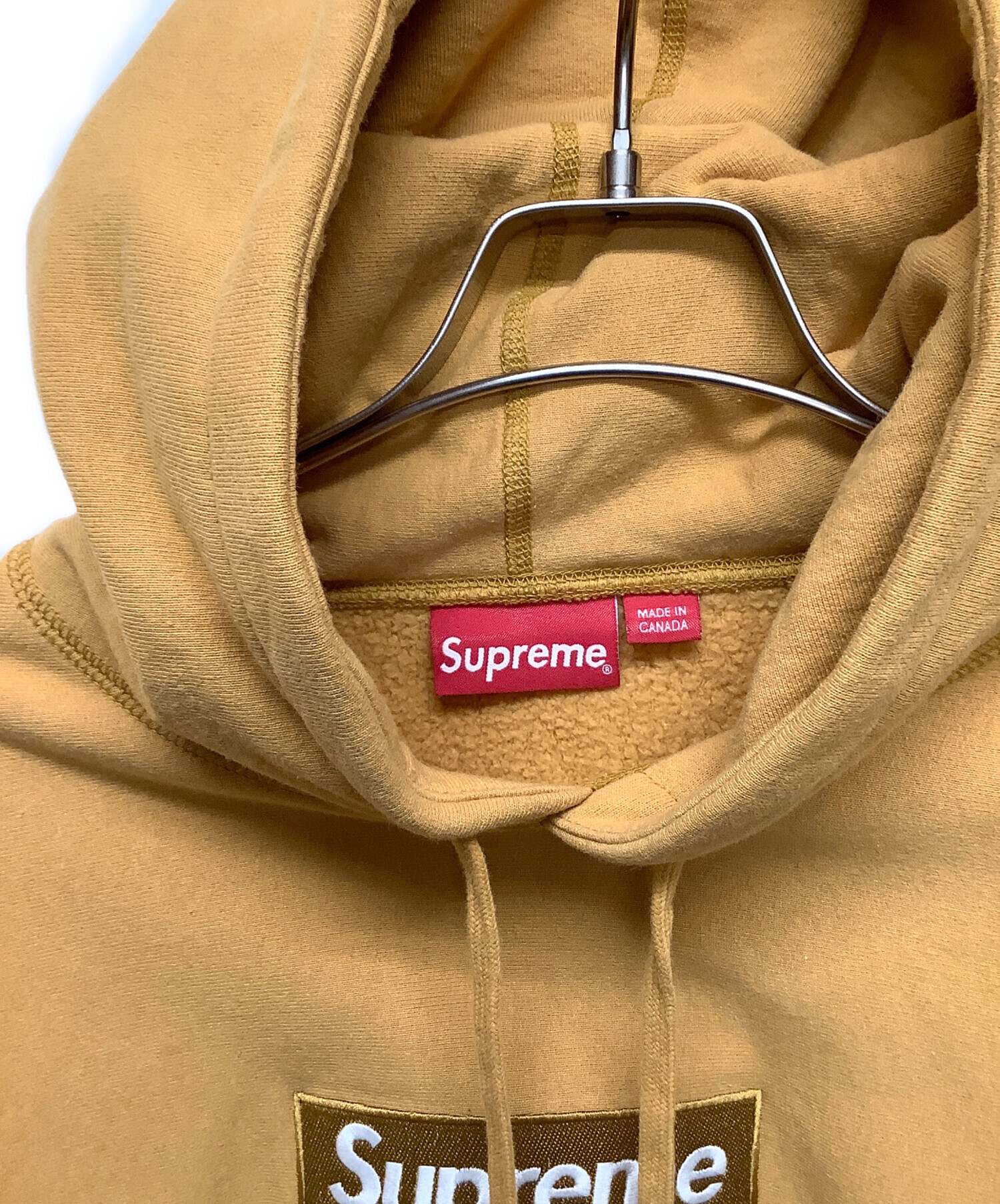 たにしさん専用　Supreme アートプリント パーカー マスタード 中古・古着通販】SUPREME (シュプリーム) プルオーバーパーカー