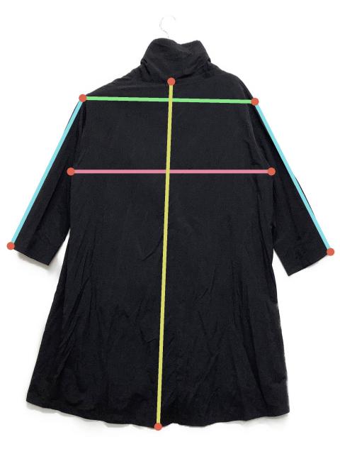 中古・古着通販】MOYURU (モユル) コート ブラック サイズ:不明