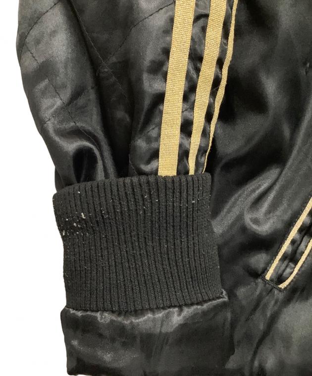 未使用　アディダス 中綿入　スカジャン ブラック　刺繍L アディダス adidas All Blacks Sukajan スカジャン 中綿ジャケット
