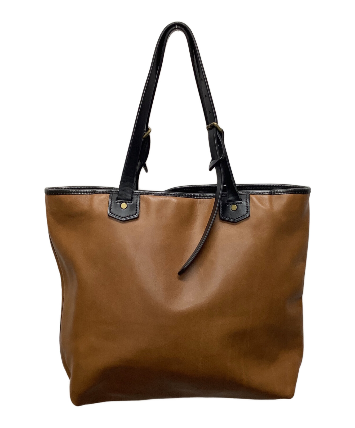 中古・古着通販】COACH (コーチ) トートバッグ ブラウン×ブラック