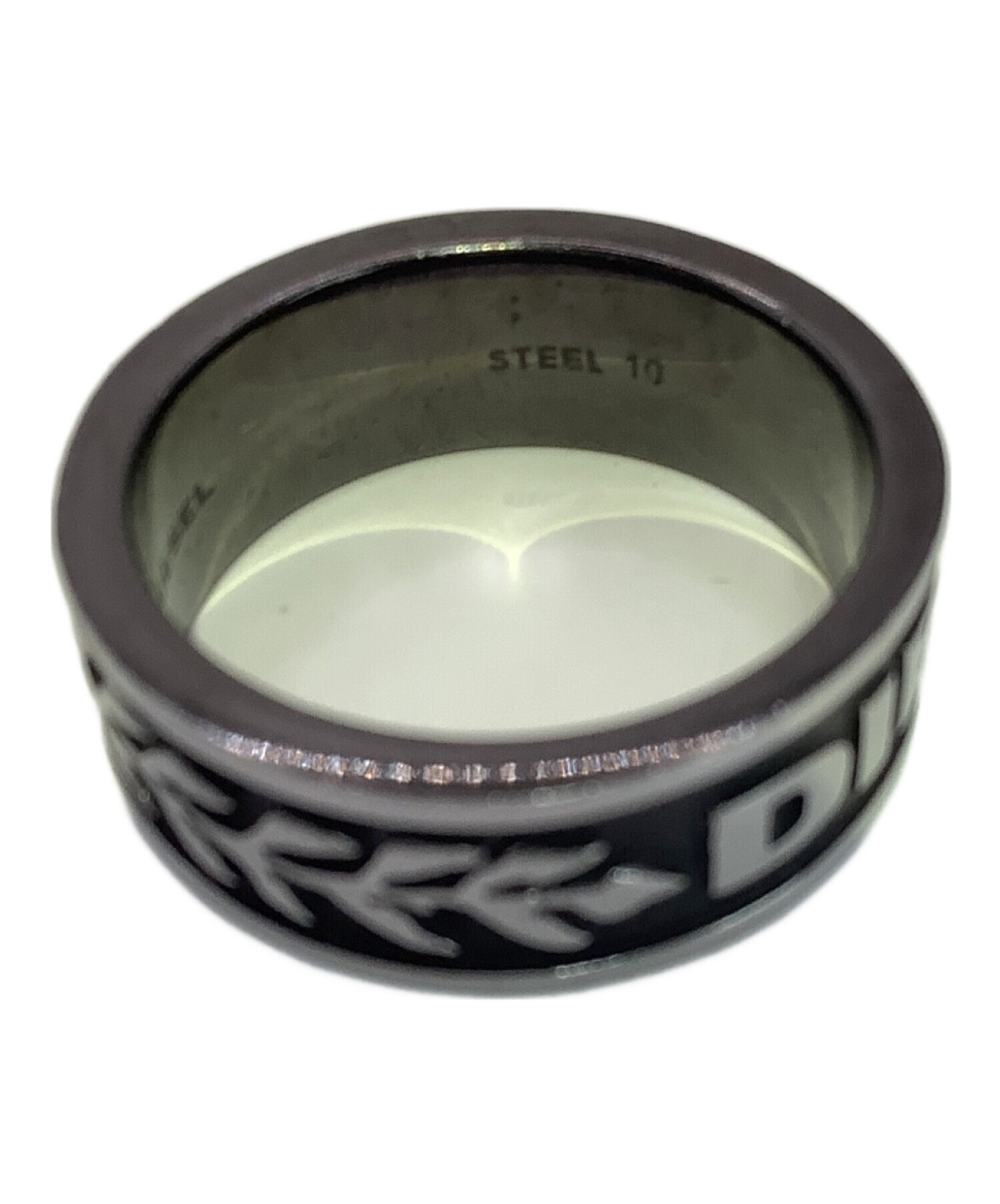 中古・古着通販】DIESEL (ディーゼル) リング シルバー×ブラック 