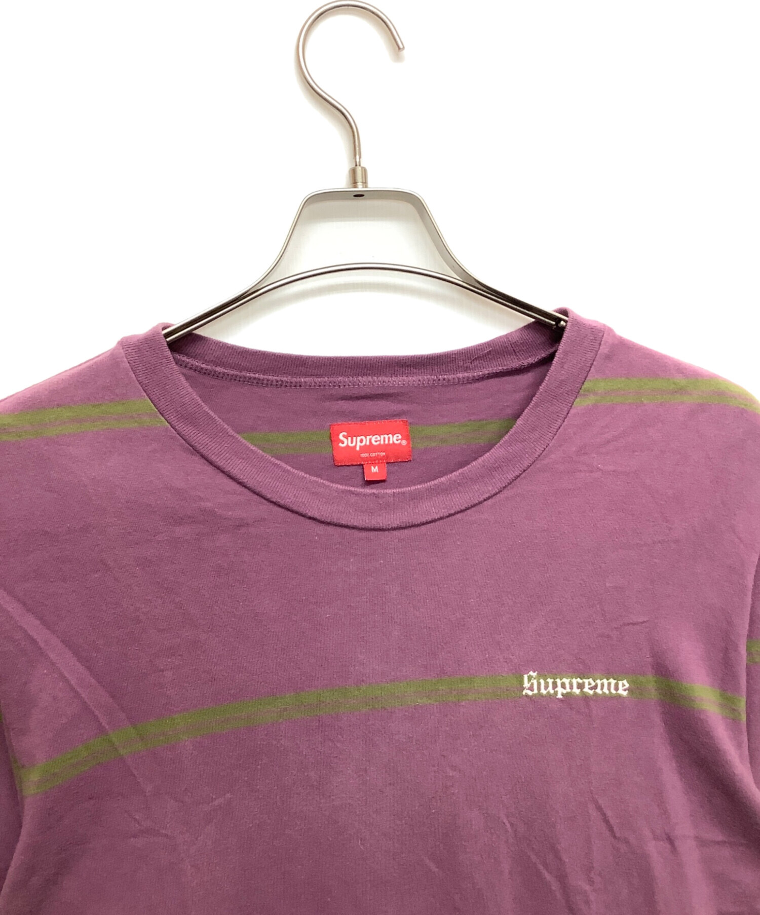 中古・古着通販】SUPREME (シュプリーム) 長袖カットソー パープル 