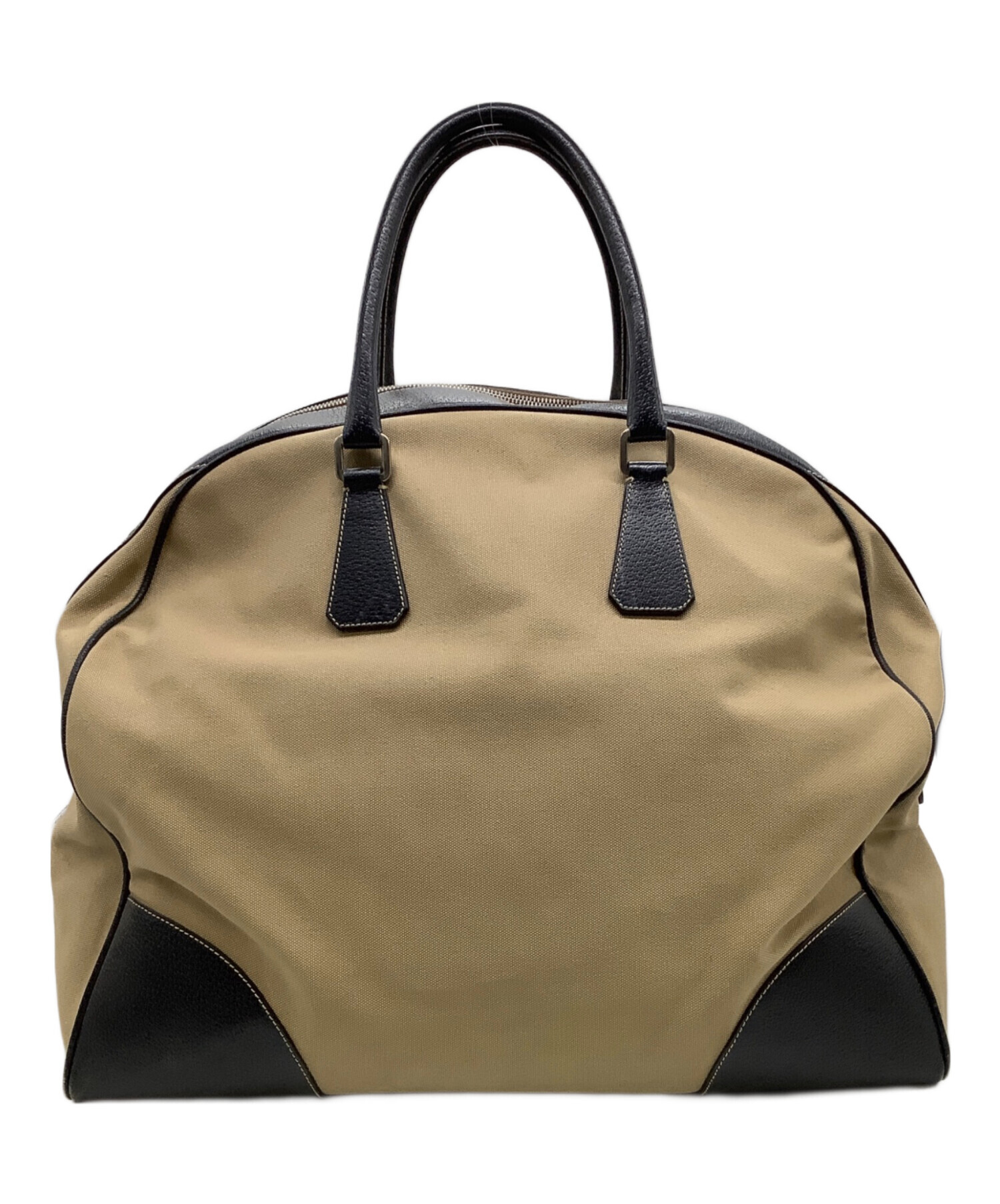 中古・古着通販】PRADA (プラダ) ボストンバッグ ベージュ×ブラック 