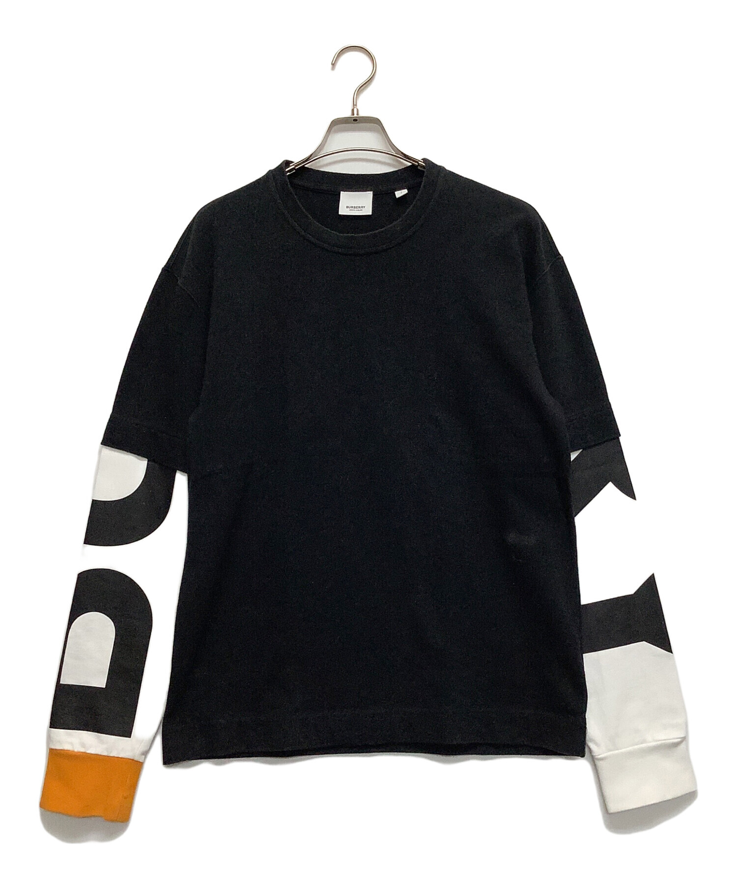 中古・古着通販】BURBERRY (バーバリー) 長袖カットソー ブラック 
