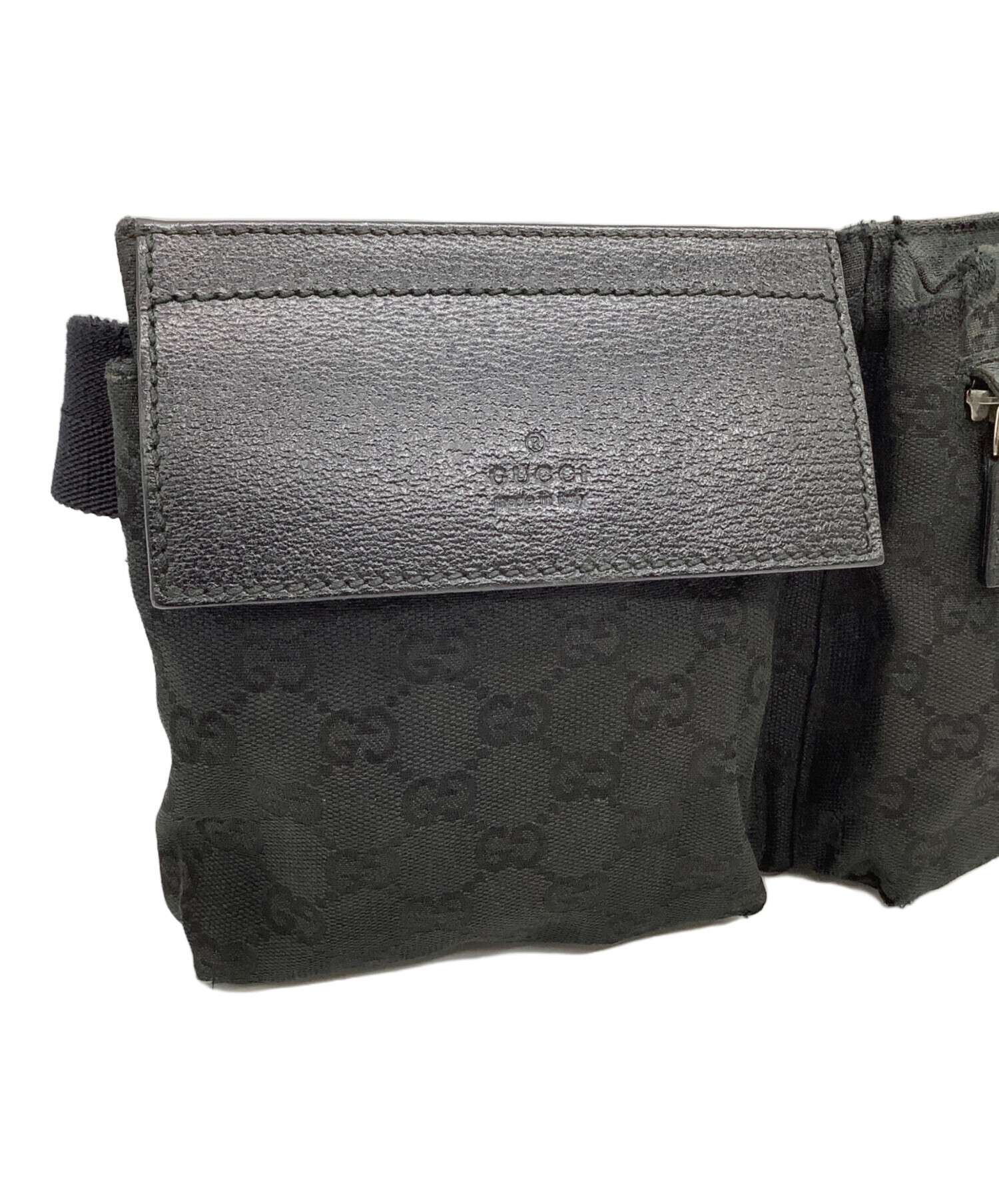 中古・古着通販】GUCCI (グッチ) ウエストバッグ ブラック｜ブランド