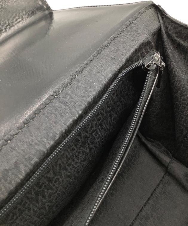 ジャンニ・ヴェルサーチ 黒のレザー ハンドバッグ Gianni Versace handbag leather black ジャンニヴェルサーチ