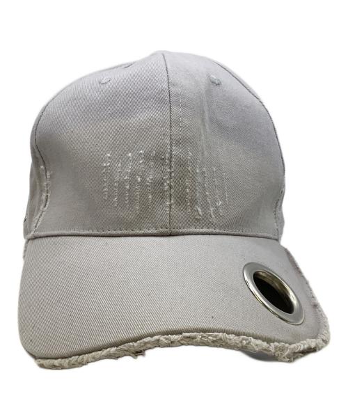 完売品 【GRANCY】 アイレットデザイン ダメージキャップ ライトグレー