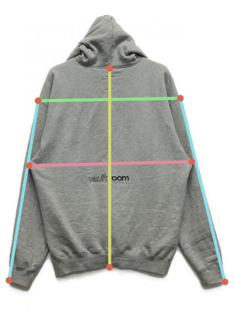 [値下げしました]VOLTROOM ×なちょ パーカー グレー XL 中古・古着通販】VAULTROOM (ボルトルーム) プルオーバーパーカー