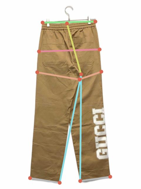 中古・古着通販】GUCCI (グッチ) ロゴプリントドローストリングパンツ