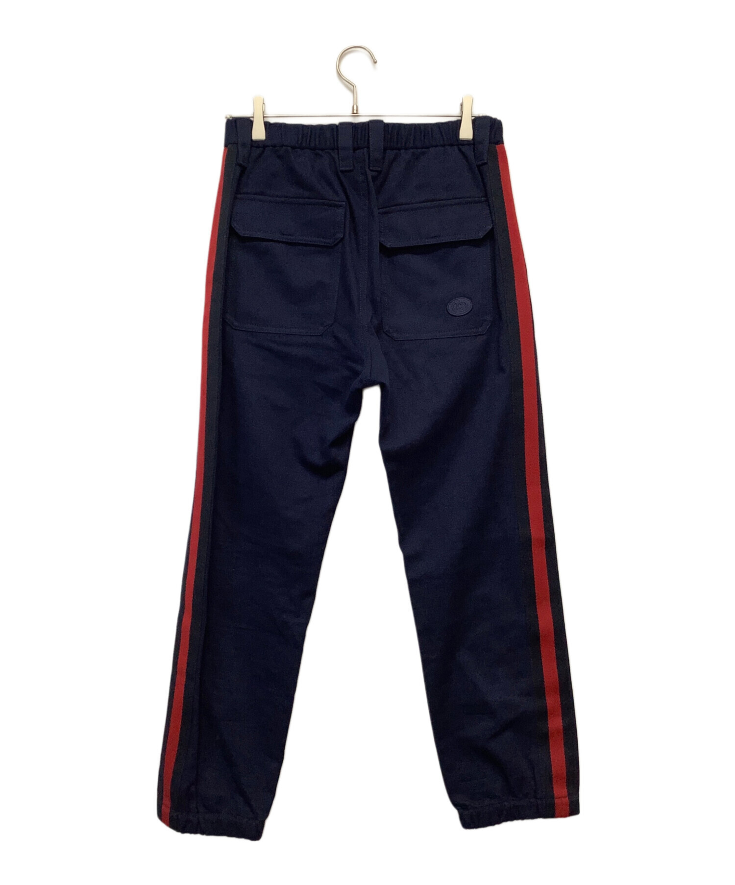 GUCCI パンツ　イタリア製 SALE 中古・古着通販】GUCCI (グッチ) サイドラインパンツ ネイビー サイズ