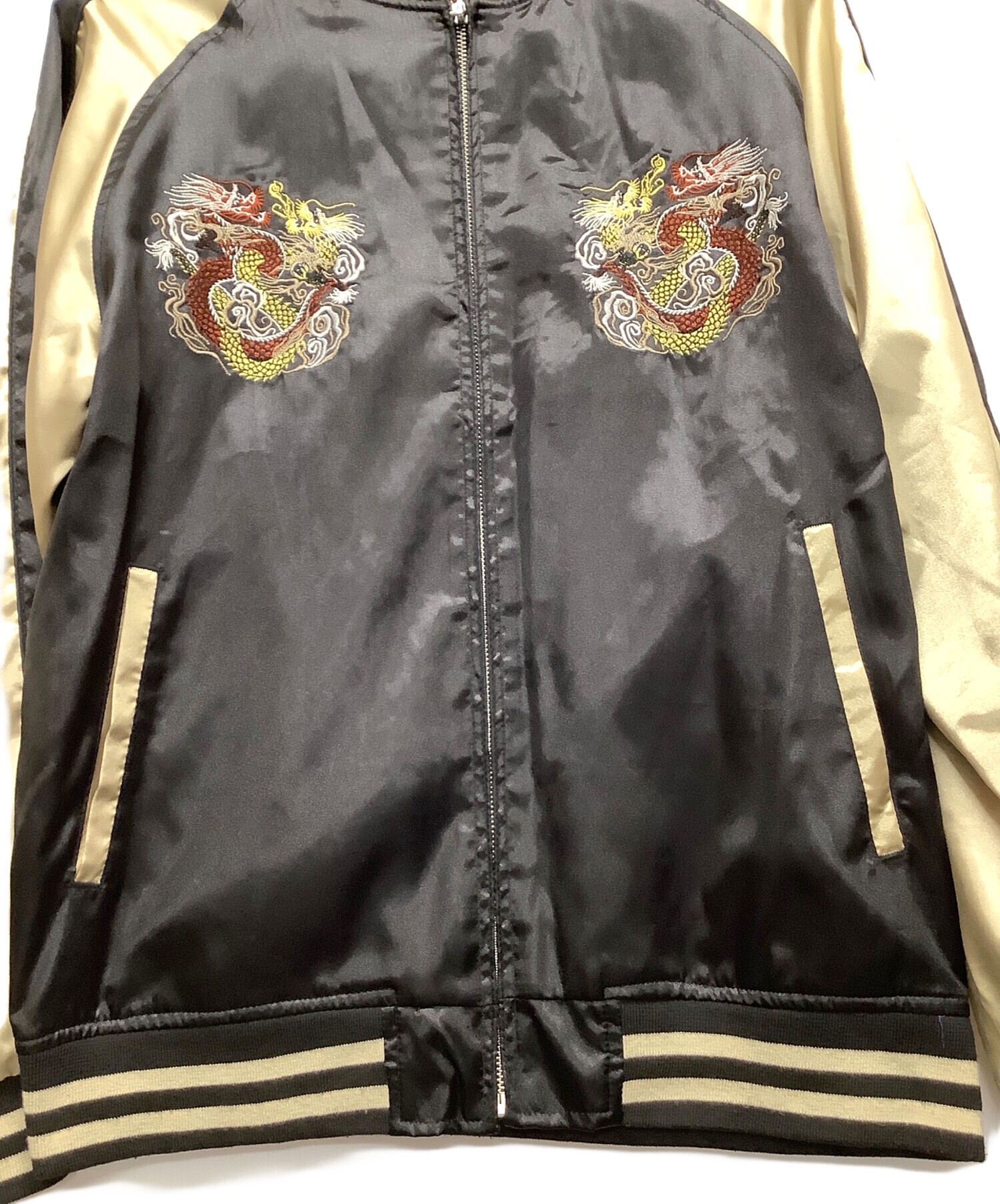 中古・古着通販】一心如鏡 (イッシンニョキョウ) スカジャン ブラック