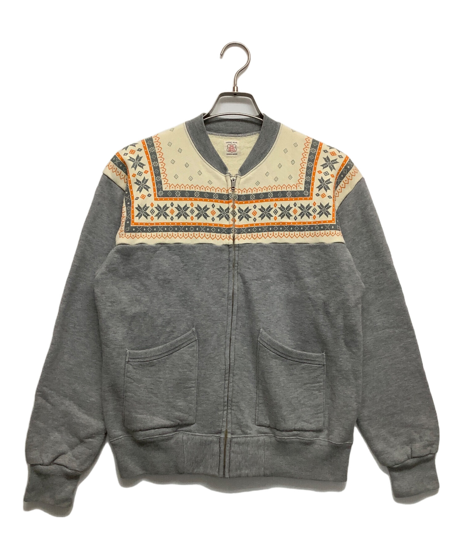 中古・古着通販】THE FLAT HEAD (ザ・フラットヘッド) ブルゾン グレー 