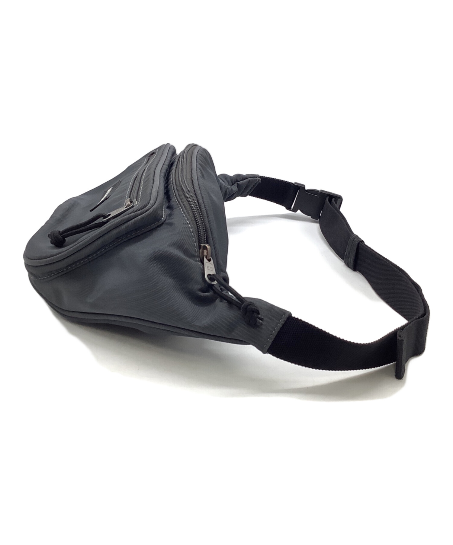 【美品】バレンシアガ SIGNATURE ベルトバッグ ウエストバッグ グレー 中古・古着通販】BALENCIAGA (バレンシアガ) ウエストバッグ グレー