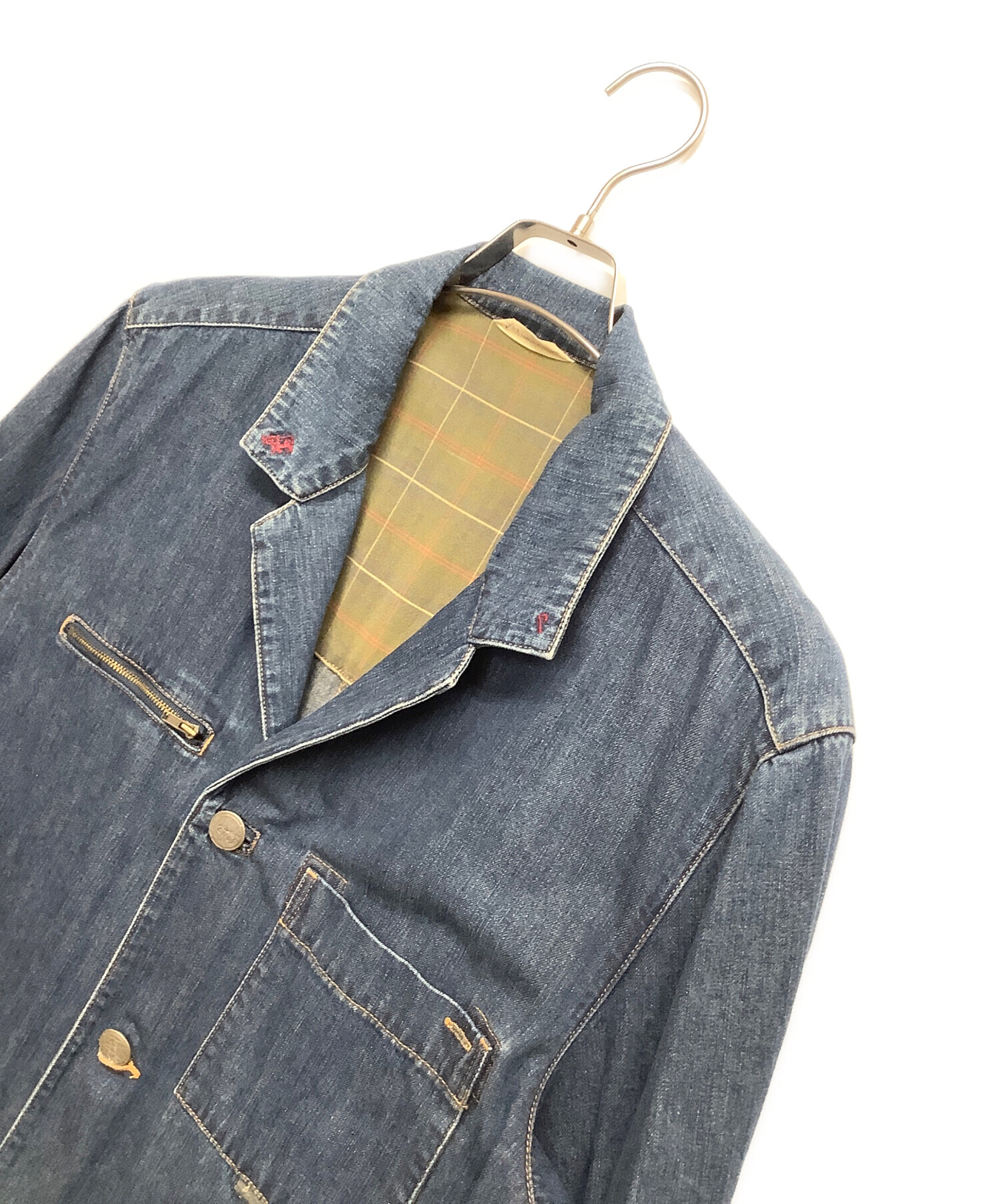 中古・古着通販】PAPAS (パパス) デニムジャケット インディゴ サイズ 