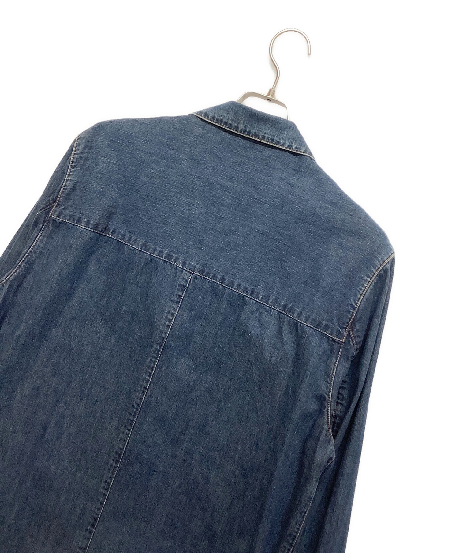 中古・古着通販】PAPAS (パパス) デニムジャケット インディゴ サイズ 