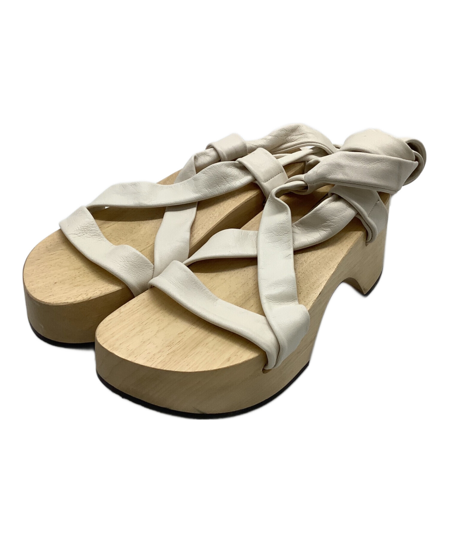 中古・古着通販】JIL SANDER (ジルサンダー) ウッドサンダル