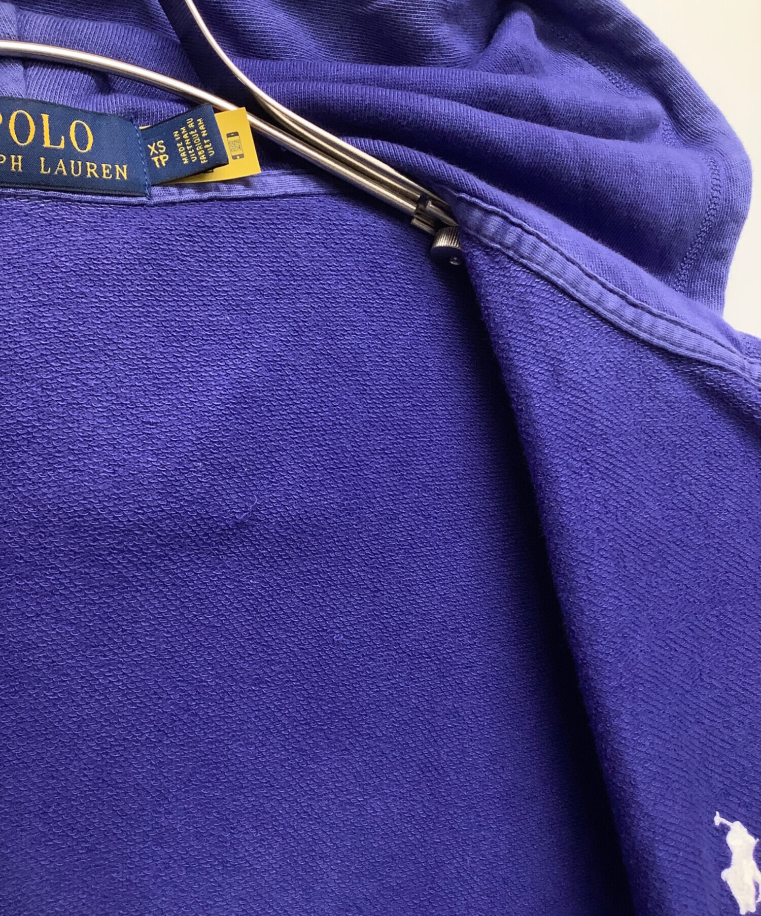 Polo ラルフローレン スウェット ジップフーディー パーカー パープル 中古・古着通販】POLO RALPH LAUREN (ポロ・ラルフローレン) ジップ