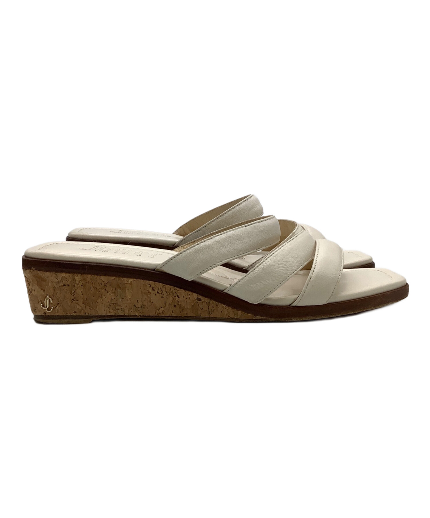 中古・古着通販】JIMMY CHOO (ジミーチュウ) サンダル ホワイト サイズ 