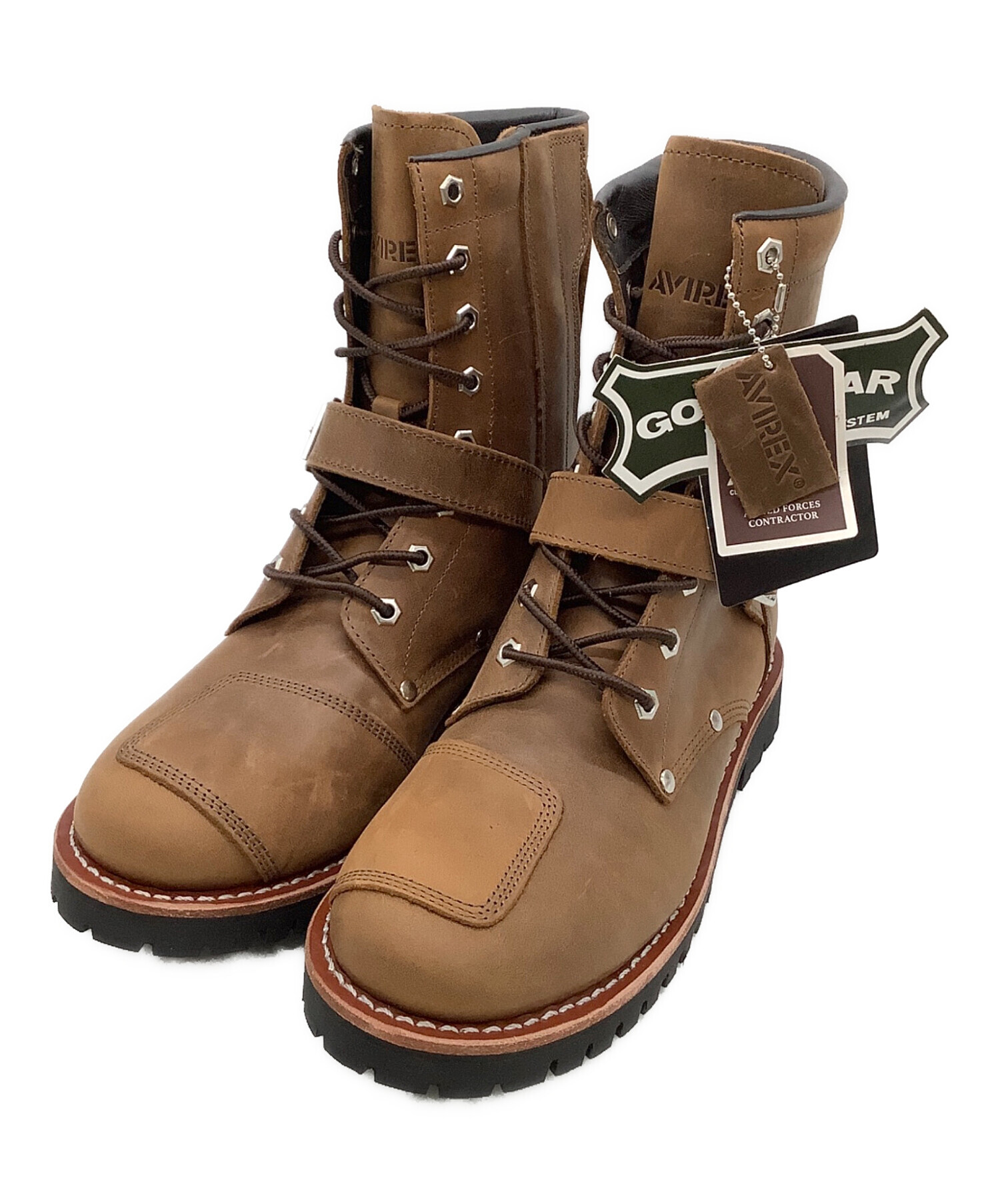 中古・古着通販】AVIREX (アヴィレックス) ライダースブーツ ブラウン