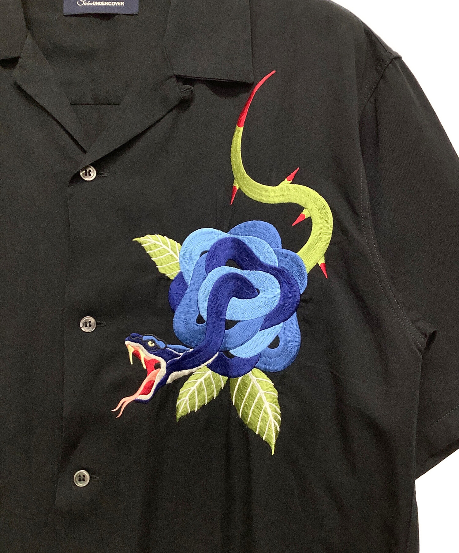 ゴワゴワJohn UNDERCOVER John UNDERCOVER オープンカラーシャツ