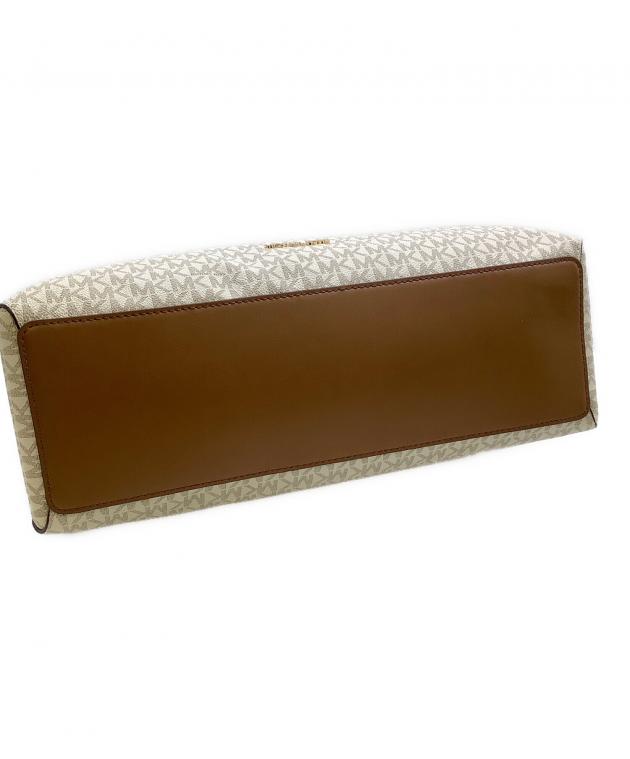 【新品未使用】MICHAEL KORS ベージュ ハンドバッグ ショルダー付き 中古・古着通販】MICHAEL KORS (マイケル・コース) ショルダーバッグ