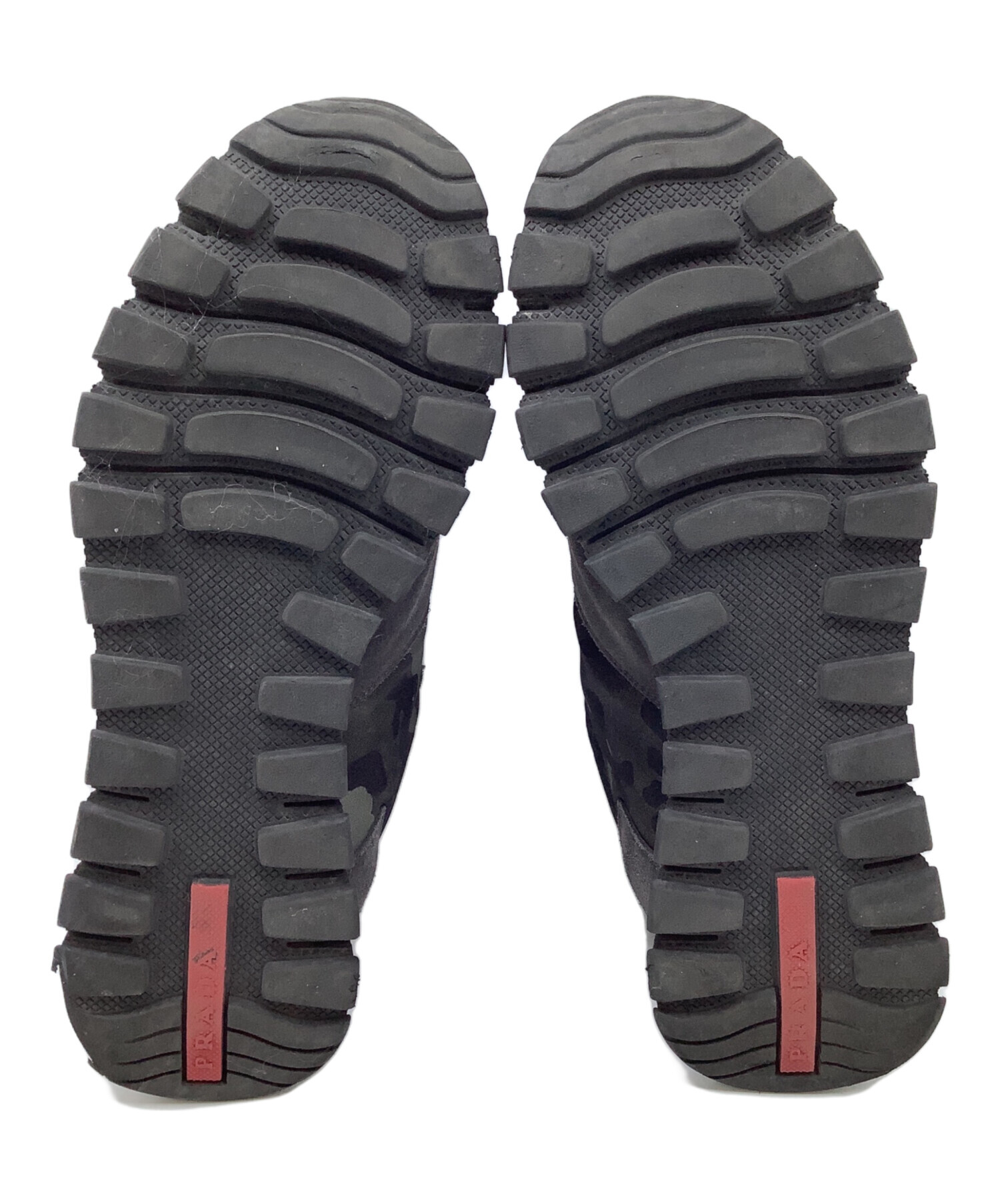 中古・古着通販】PRADA (プラダ) スニーカー ブラック×グリーン サイズ