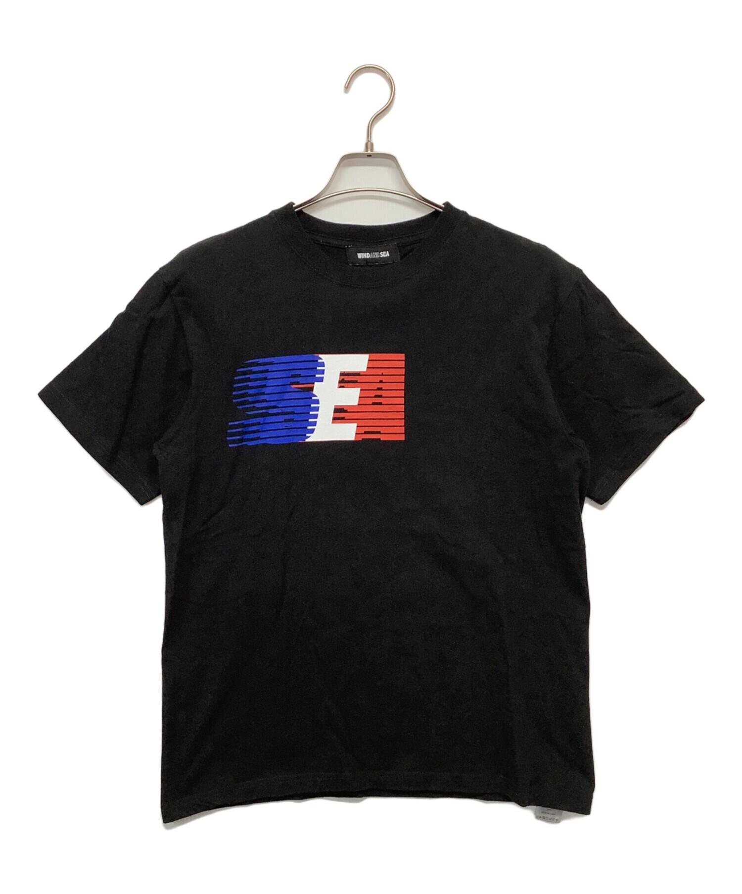 中古・古着通販】WIND AND SEA (ウィンダンシー) 半袖Tシャツ ブラック 