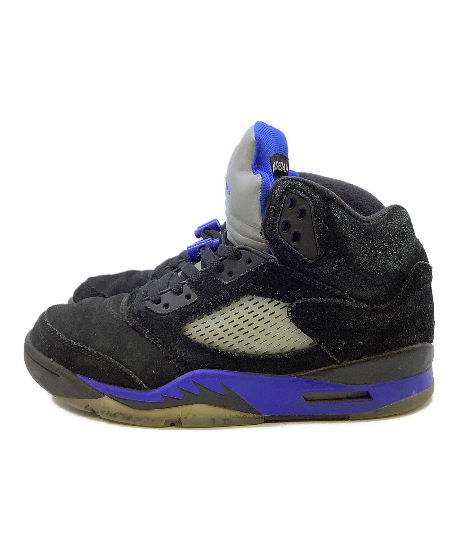 中古・古着通販】NIKE (ナイキ) AIR JORDAN 5 RETRO ブラック×ブルー 