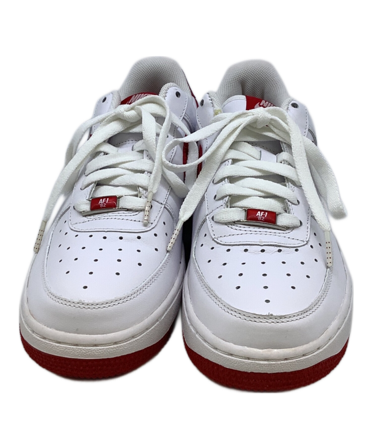 中古・古着通販】NIKE (ナイキ) AIR FORCE 1 07 ホワイト×レッド 