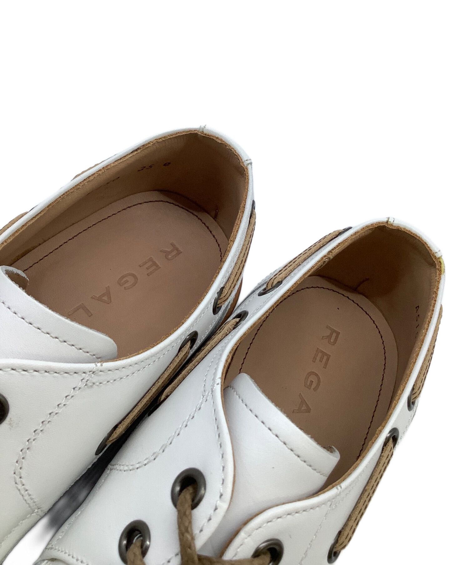 中古・古着通販】REGAL (リーガル) レザーシューズ ホワイト サイズ:25