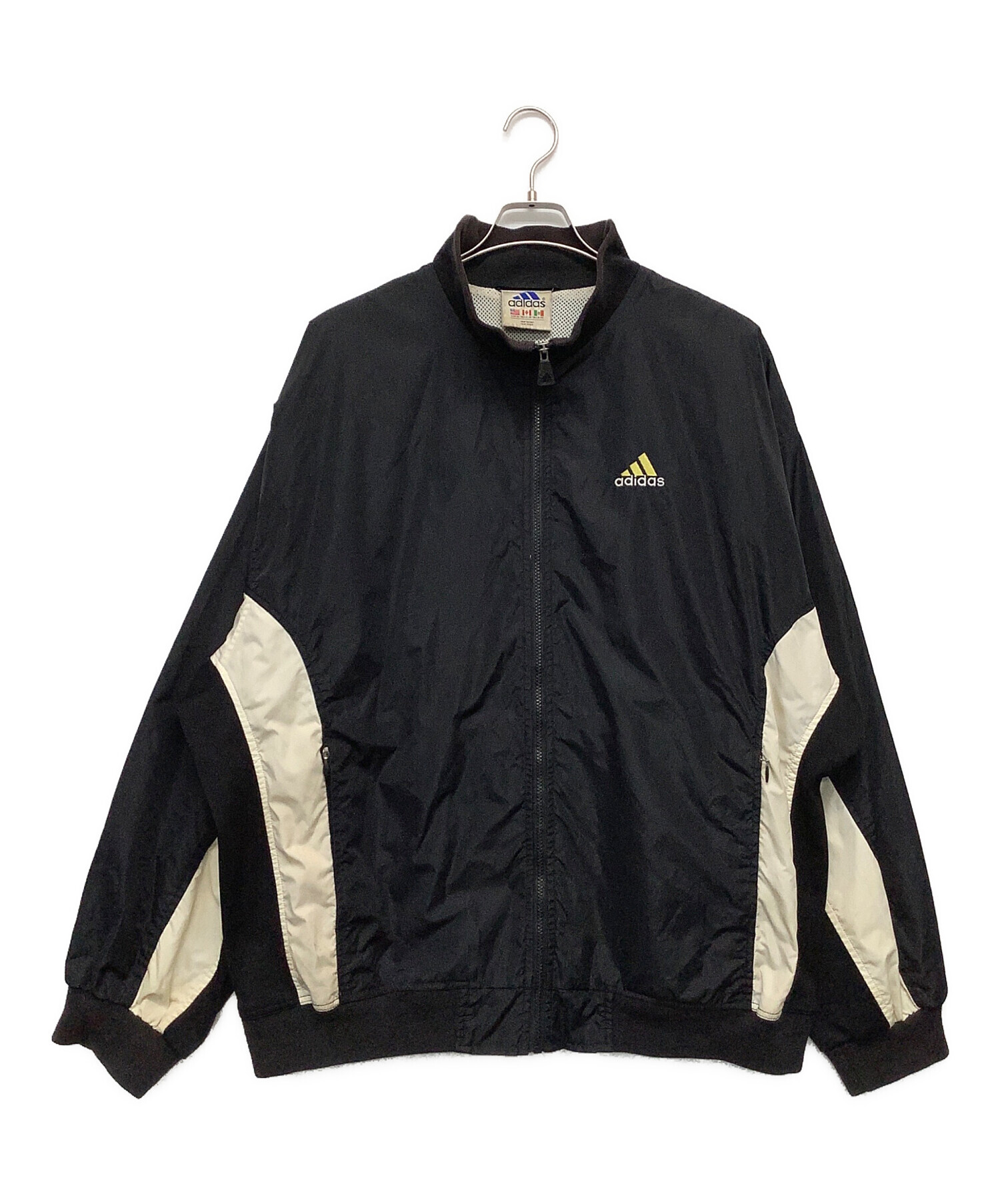 中古・古着通販】adidas (アディダス) ナイロンジャケット ブラック